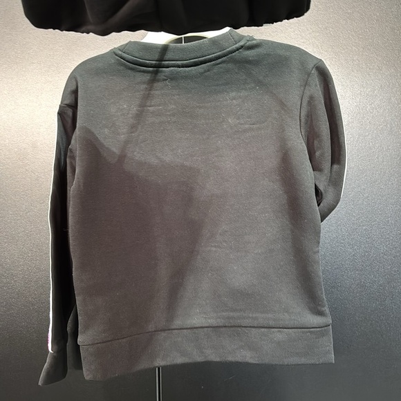 PUMA 2 Pc.Jogger set,pouch pocket crewneck top,elastic waist/cuff pants,fleece - Picture 5 of 10